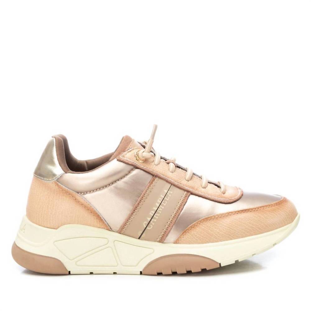 NEW XTI women's casual sneakers in beige